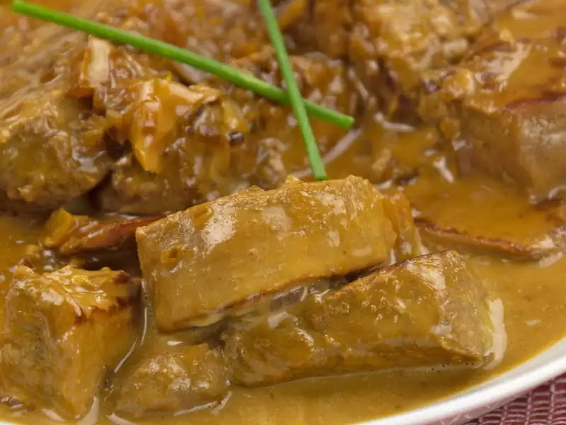 Veal tenderloin, peasant style