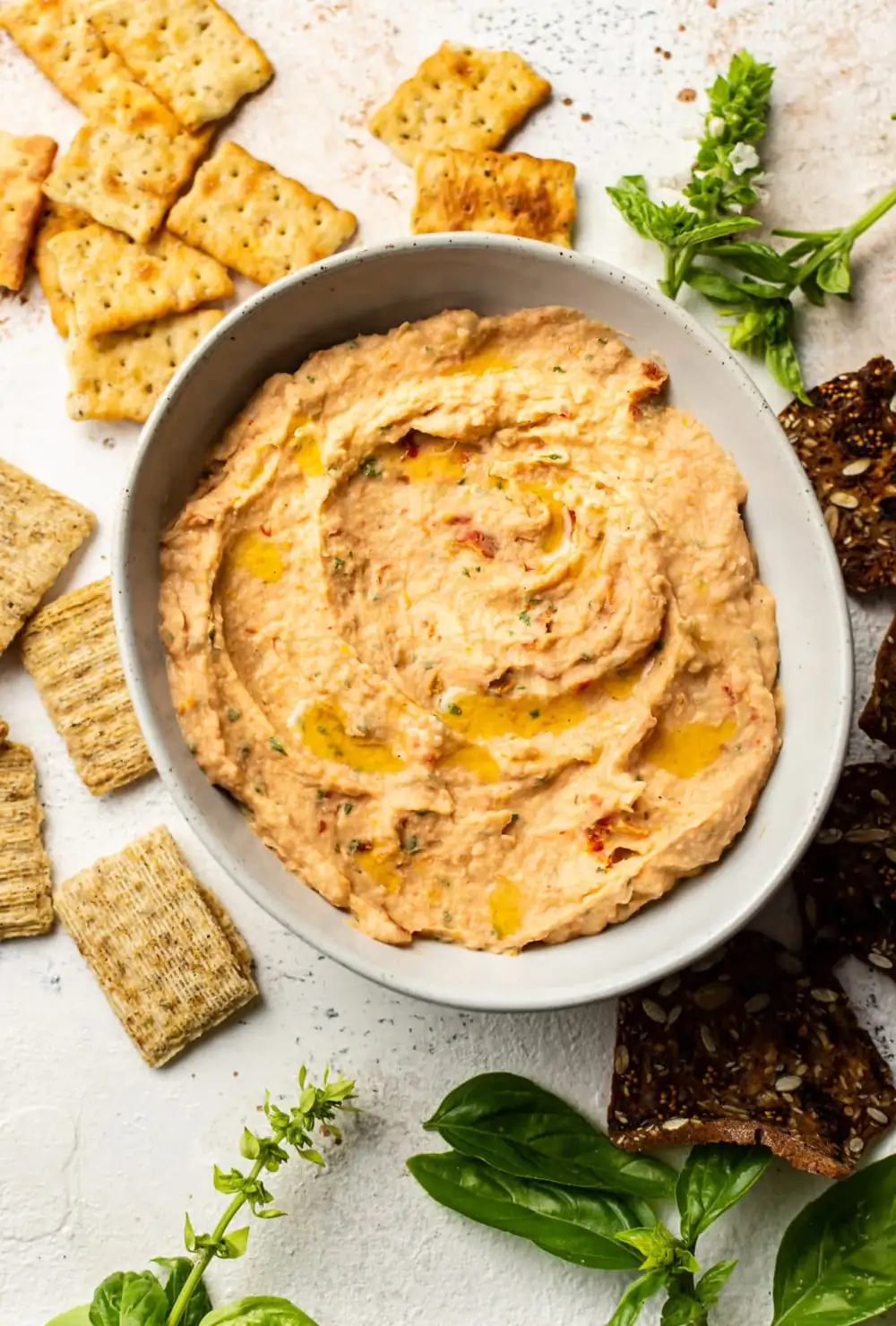 Sun-Dried Tomato White Bean Dip