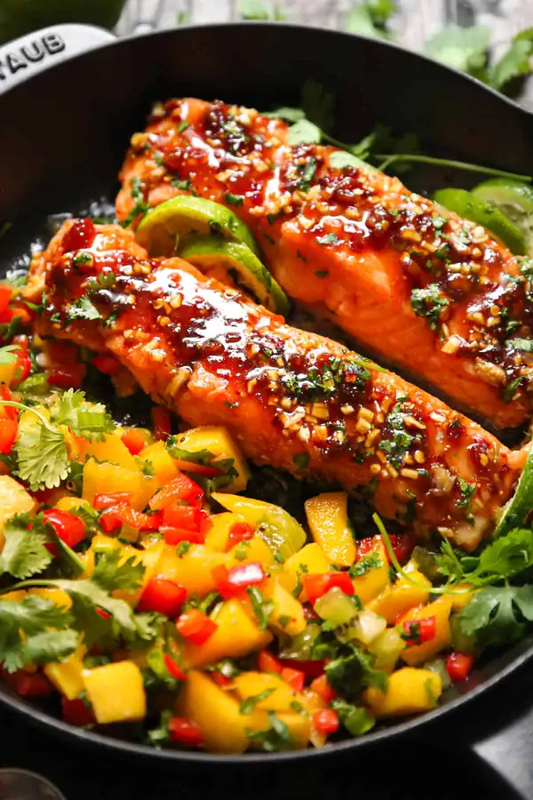 Salmon with Mango Salsa