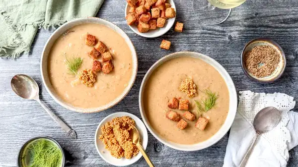 Vegan Nordic-Style Creamy Cabbage Soup Recipe