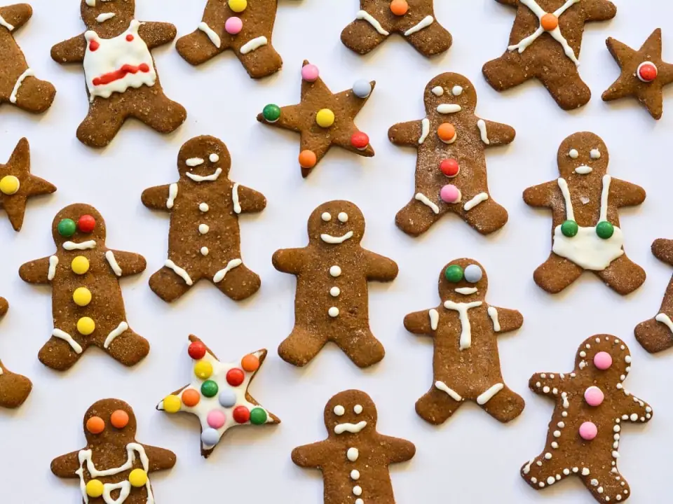 Galletas de hombre de jengibre especiadas