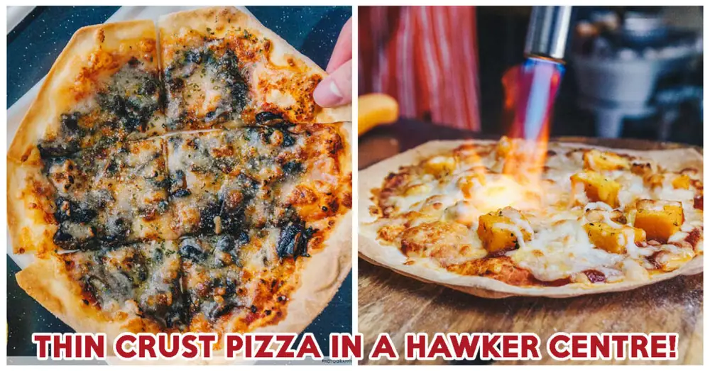 ButterNut review: Halal Thin Crust Pizza En Taman Jurong Hawker Centre