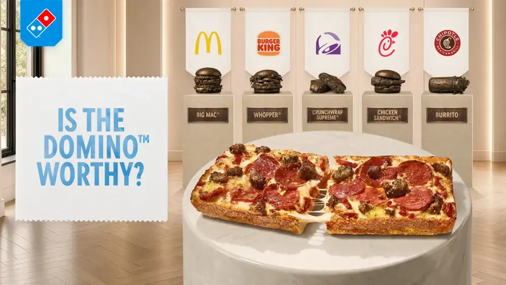 Cómo Domino's está desafiando al Big Mac, al Whopper y a otros íconos de la comida rápida.