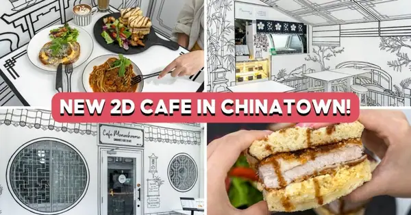Cafe Monochrome: Cafetería 2D en Chinatown con desayuno durante todo el día