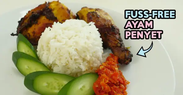 Oven-Baked Ayam Penyet Recipe: A Fast And Healthier Alternative To Fried Chicken
