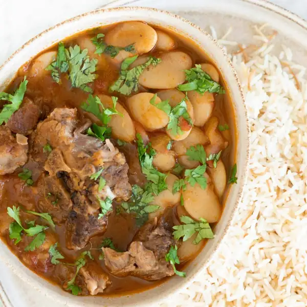 Fasolia Lebanese Lamb and Lima Bean Stew