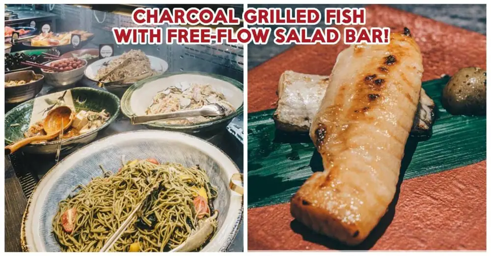 Charcoal-Grill & Salad Bar Keisuke Review: Grilled Fish And Free Flow Salad At Paya Lebar