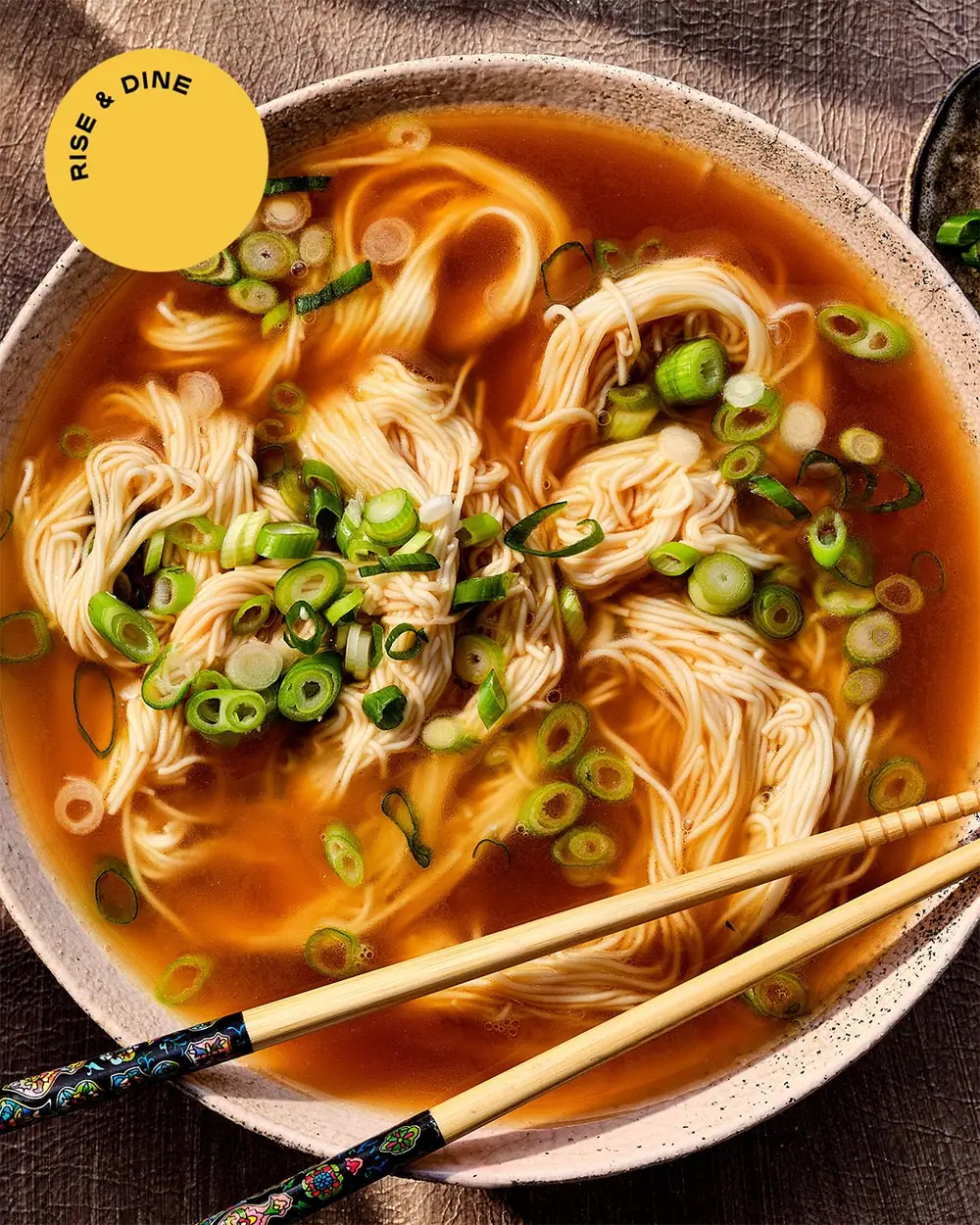 Receta de Yang chun mian (fideos chinos con salsa de soja)