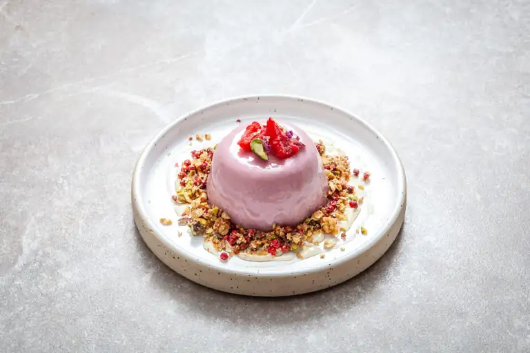 Hibiscus and Rose Panna Cotta Recipe
