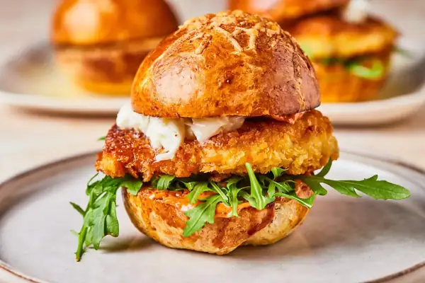 Parmesan chicken burger