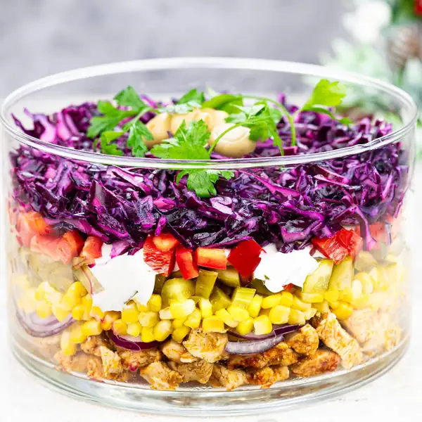Ensalada de gyros navideños