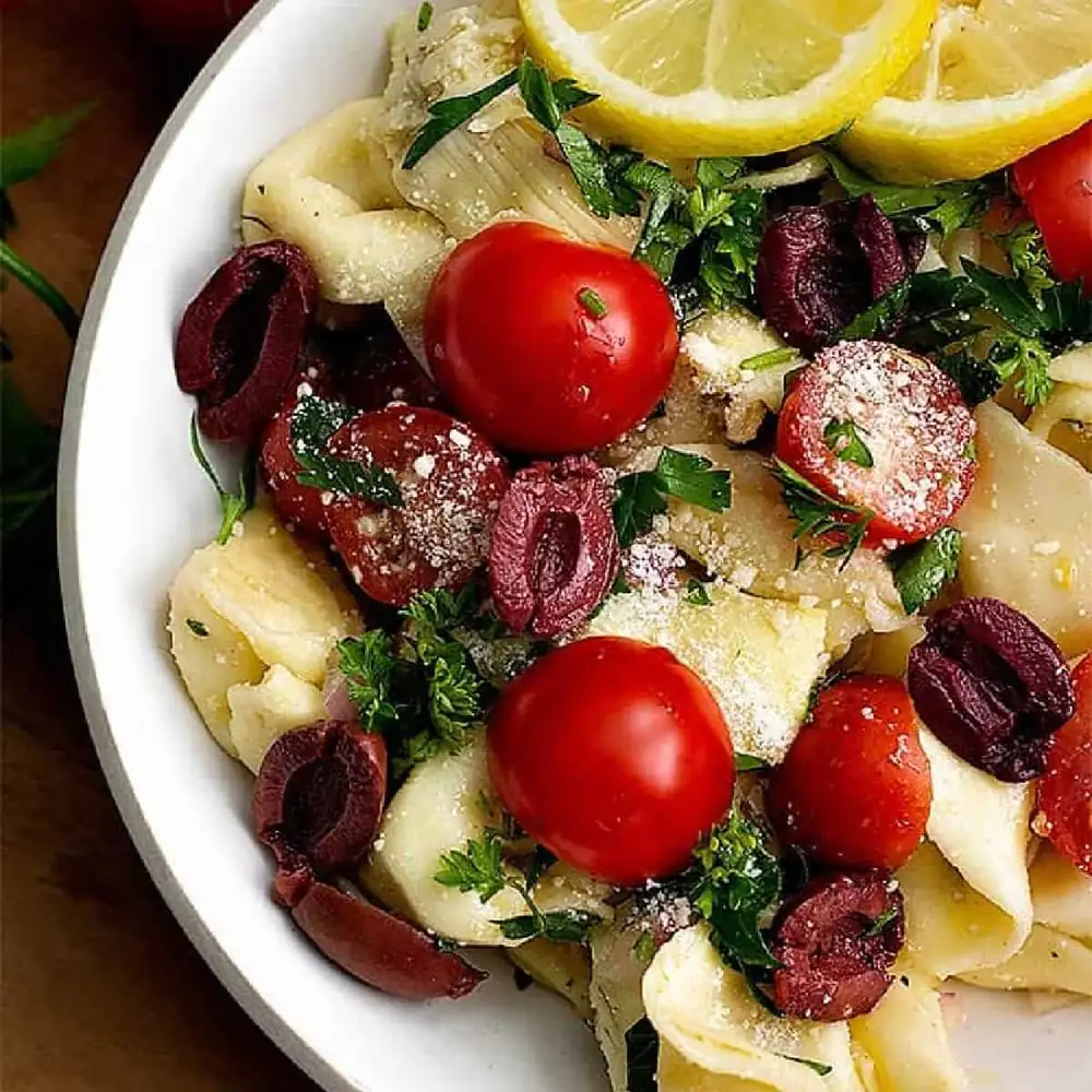 Tortellini Pasta Salad Mediterranean Style