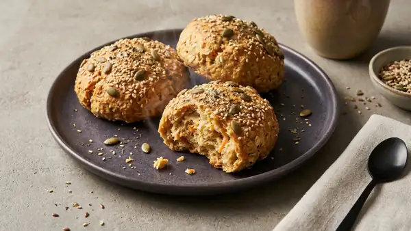 Bake fluffy breakfast rolls from cottage cheese completely without flour