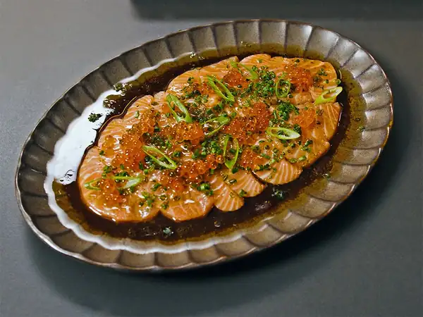 Sashimi with nut butter