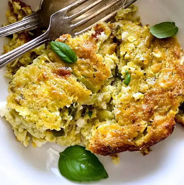 Greek No Crust Zucchini Pie