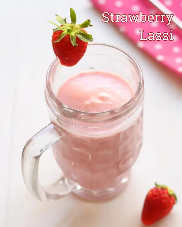 Get a fruity blast with Strawberry Lassi
