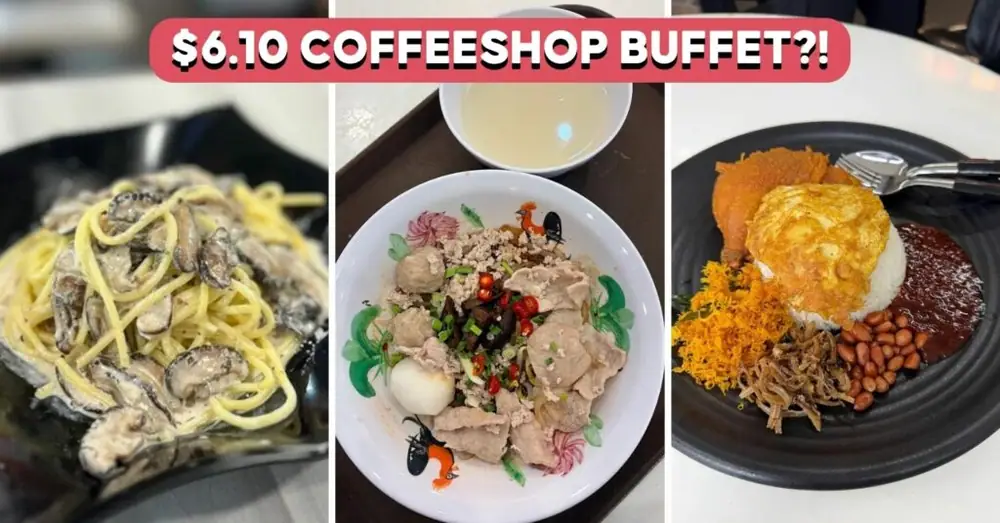 This Bukit Merah Coffeeshop Has $6.10 Hawker Buffet For One Day Only