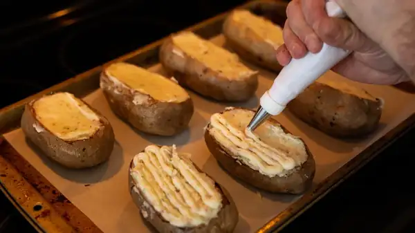 The Creamy Ingredient That Makes Twice-Baked Potatoes Way Better