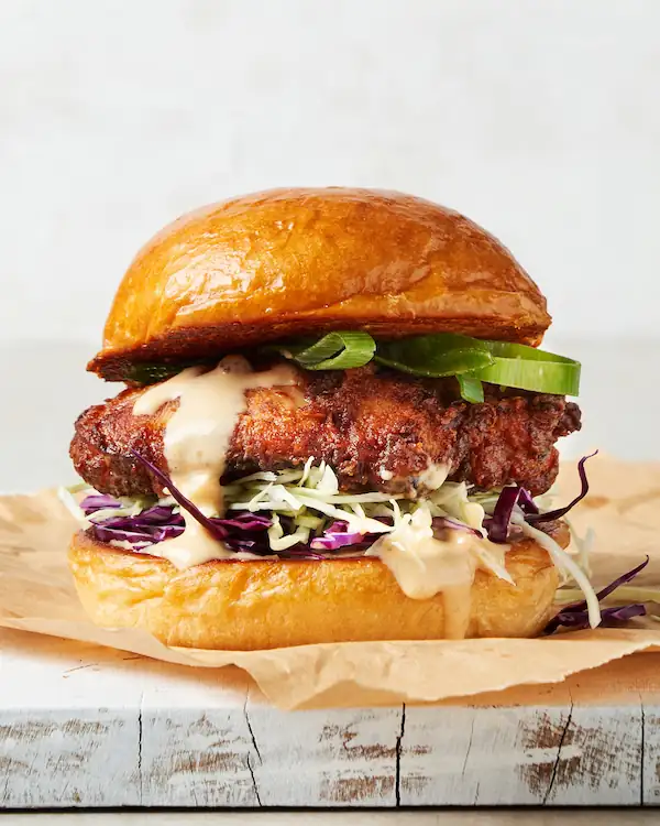 Sticky Chilli Chicken Burgers