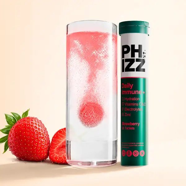 Phizz expands Daily Immune+ range with new Strawberry flavour