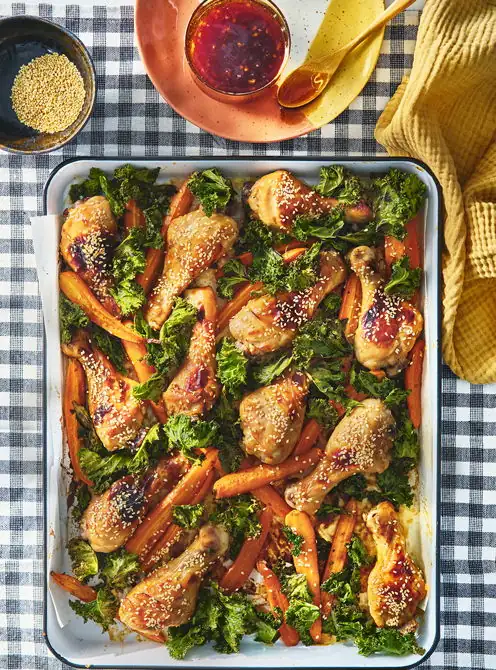 Honey and garlic chicken drumsticks