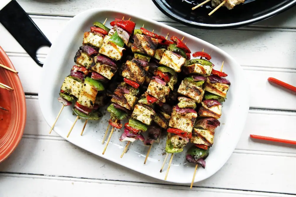 Receta de kebab de paneer tikka