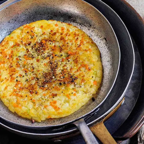 Eggless Potato Omelette