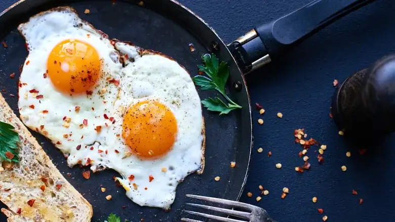 Start Frying Eggs In A Creamy Liquid For An Elevated Dish