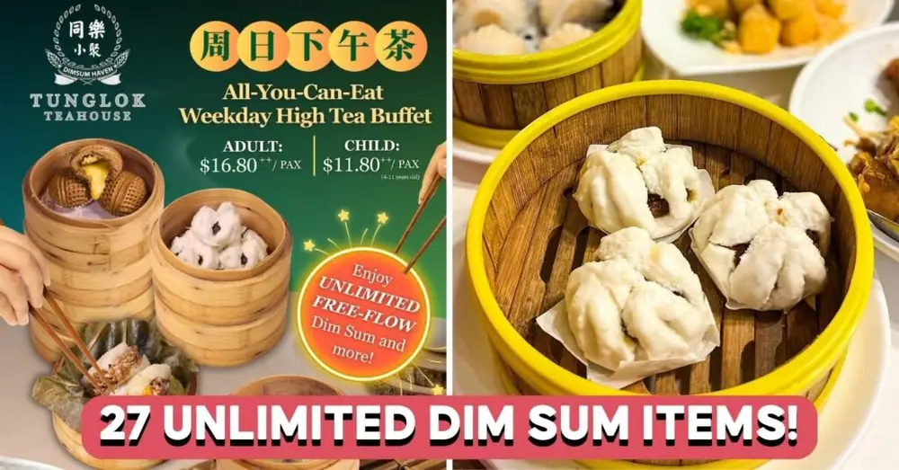 TungLok Teahouse tiene un buffet de té de dim sum de $ 16,80 ++ en Novena