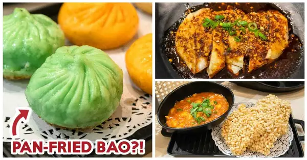 Nosignboard Sheng Jian abre sus puertas en Yishun con bao de cangrejo picante Sheng Jian, bolas de batata morada y más