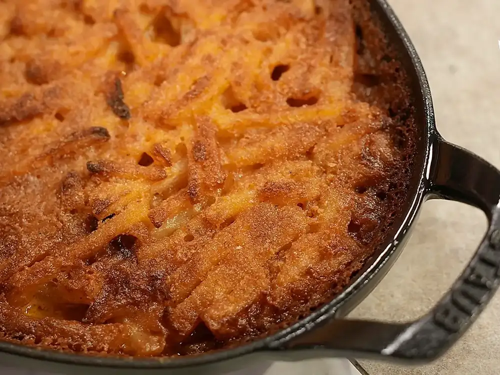 Potato gratin for schnitzel