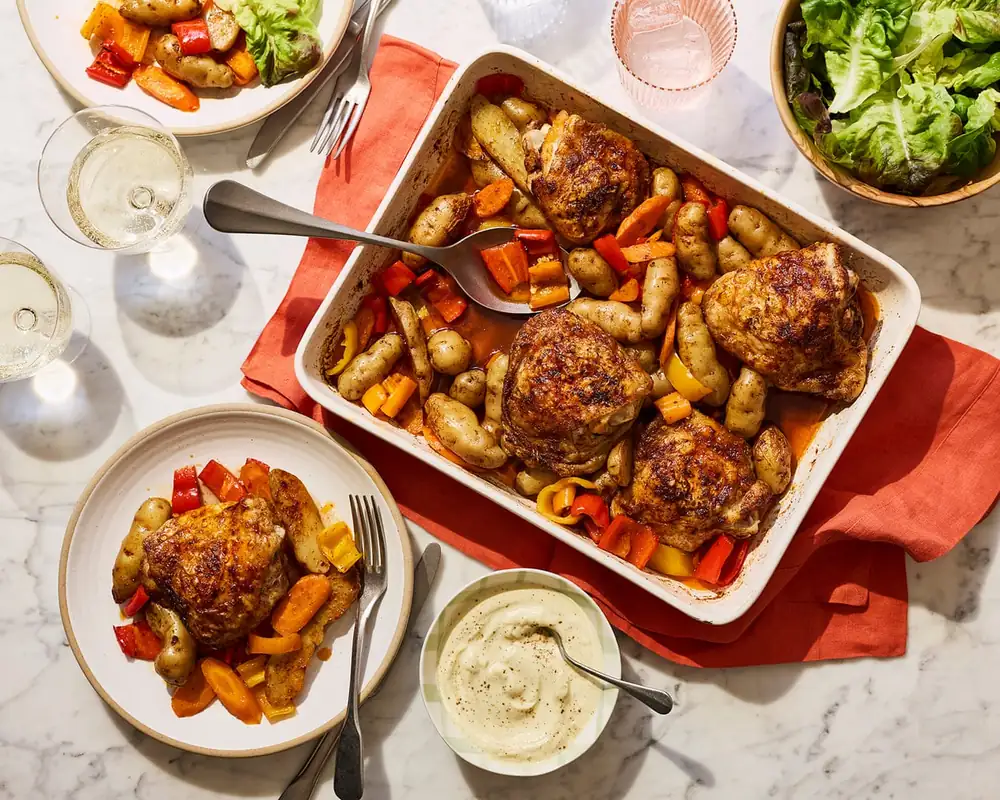 Jimi Famurewa’s spice bag traybake