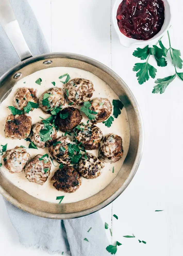 Albóndigas suecas con salsa de crema