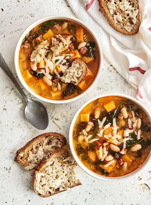 Chorizo ​​and sweet potato soup (meal-sized)