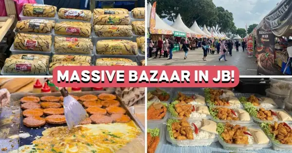 El centro comercial Angsana de JB tiene un enorme bazar de Ramadán con pollo frito XL, pastel de rollo Kunafa y mucho más