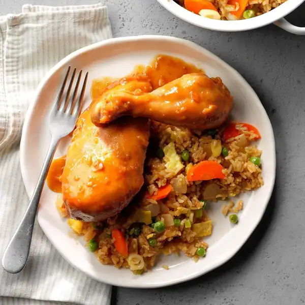 Pollo a la naranja dulce