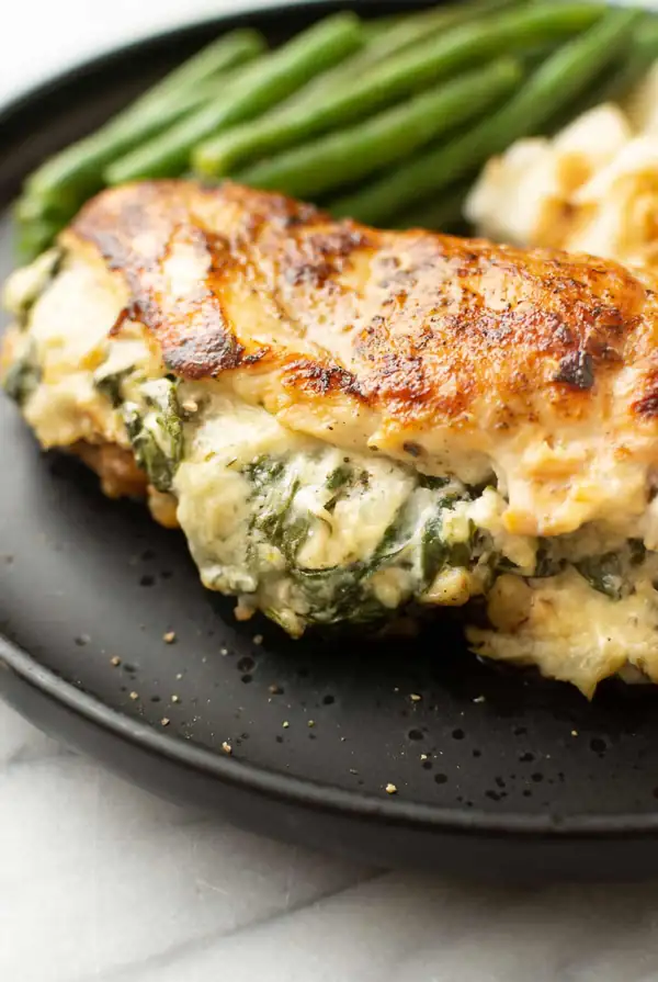 Pechuga de pollo rellena de Boursin