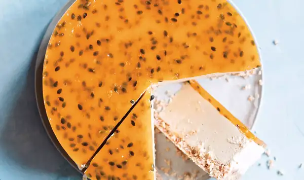 White Chocolate and Passion Fruit Cheesecake