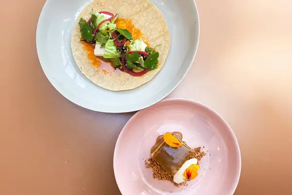 Corn Tortilla with Spiced and Roasted Cauliflowers Stems by OzHarvest Sydney