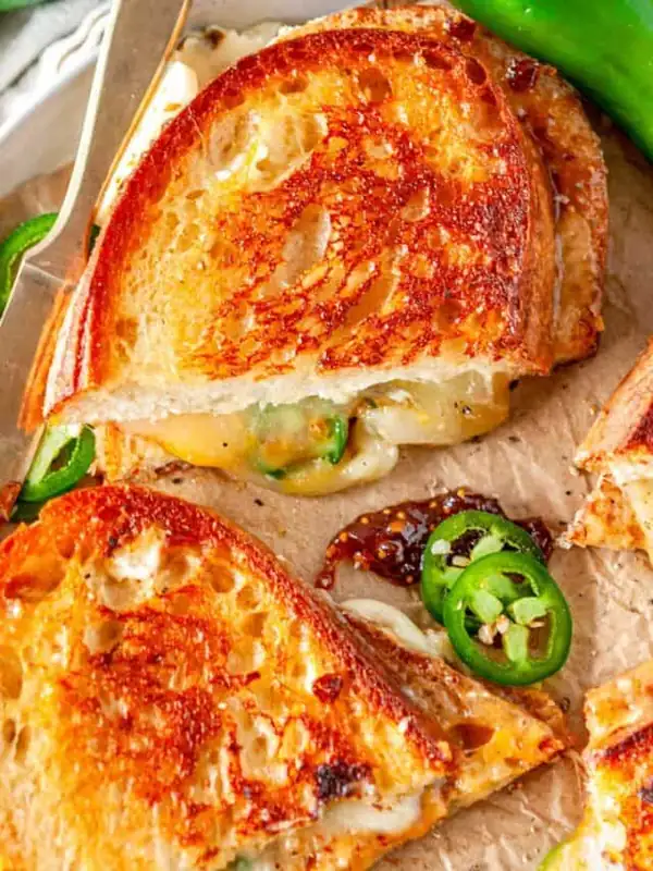 Fiery Grilled Cheese Sandwich Recipe With A Spicy JalapeÃ±o Kick