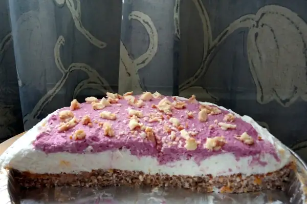 Sugar-free vegan raw cake