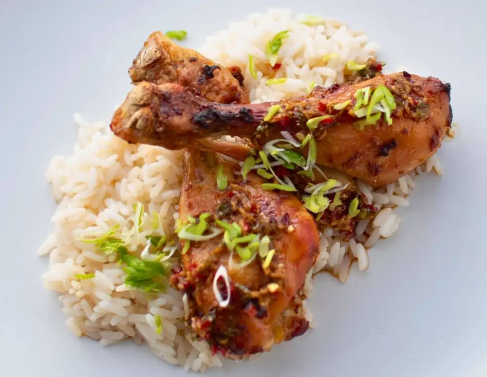Marinated Chicken Drumsticks with Honey, Garlic & Soy Sauce