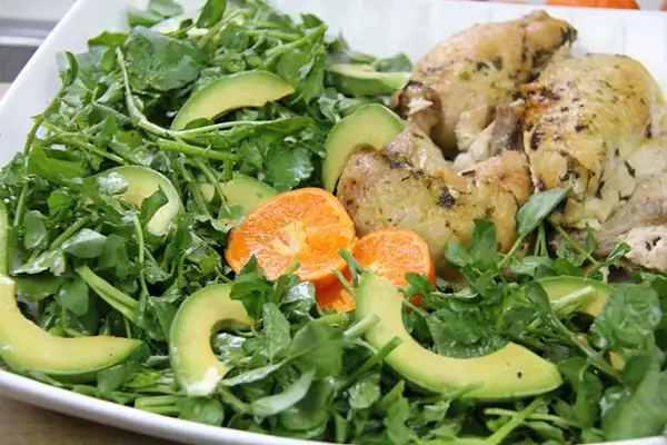 Watercress and Avocado Salad with Clementine Vinaigrette