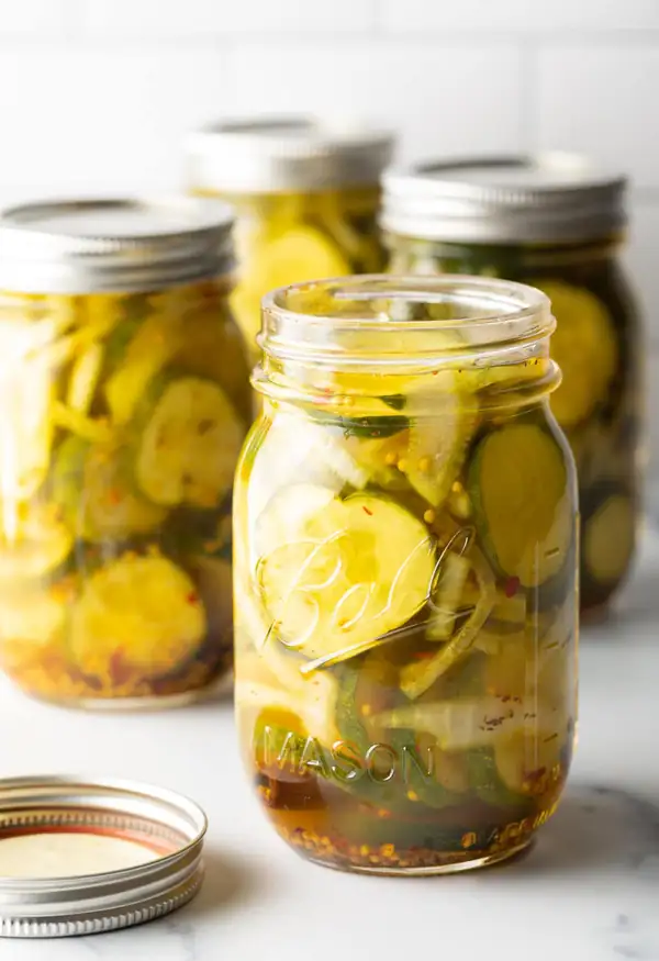 Spicy Bread and Butter Pickles
