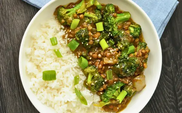 Mongolian Lentils And Broccoli