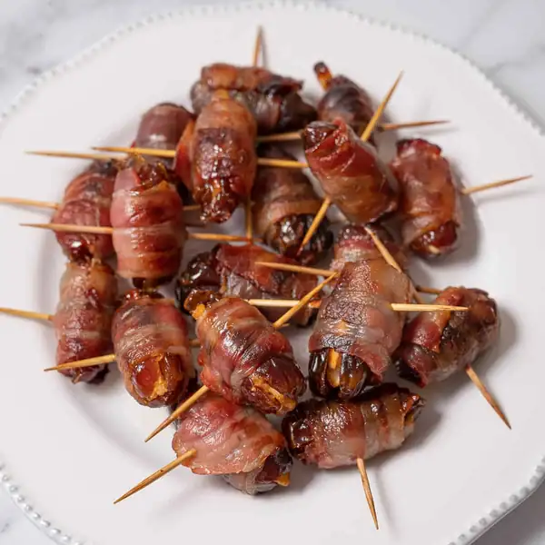 Bacon Wrapped Dates Recipe (Dátiles Rellenos)