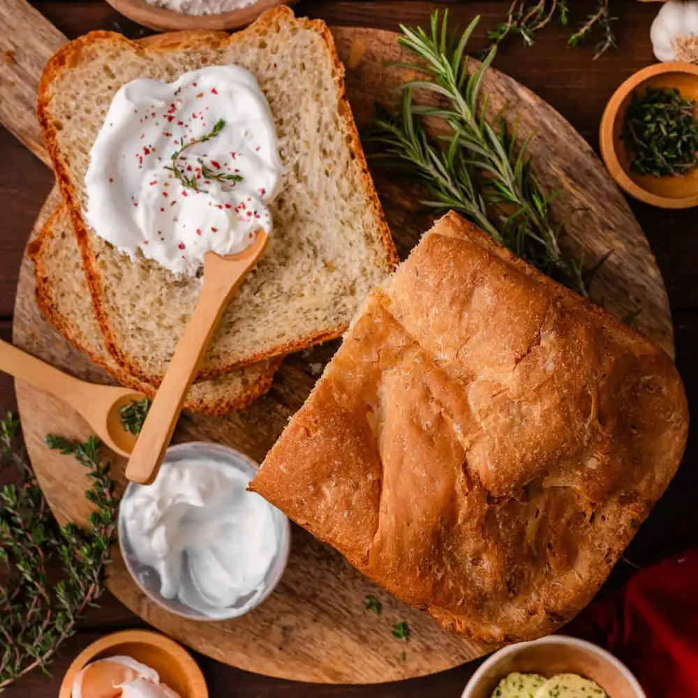 Bread Machine Garlic Bread
