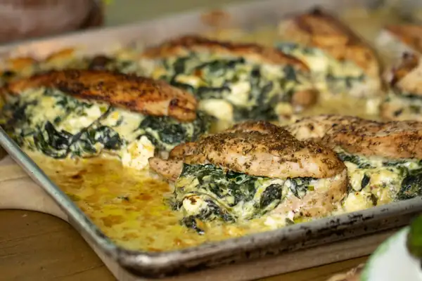 Spinach & Feta Stuffed Chicken Breast