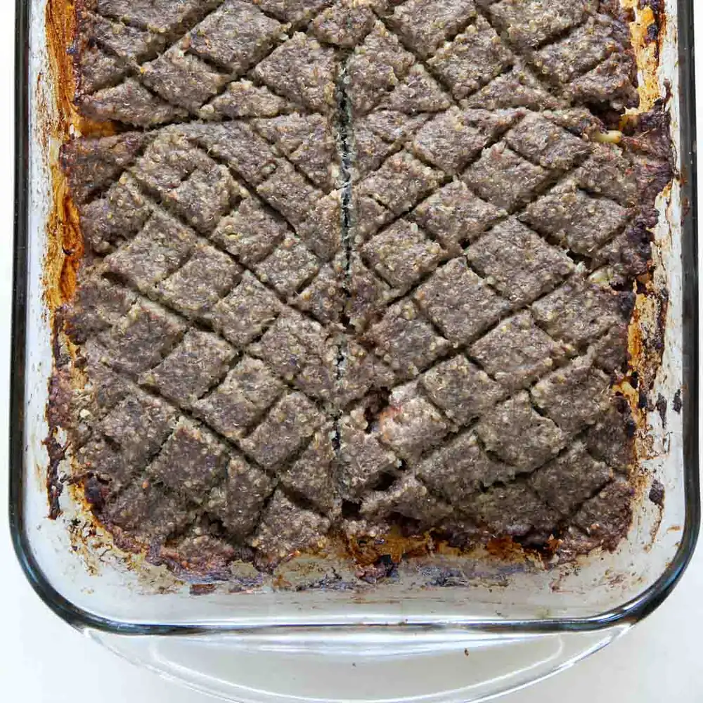 Gluten-Free Baked Kibbeh (with Quinoa)