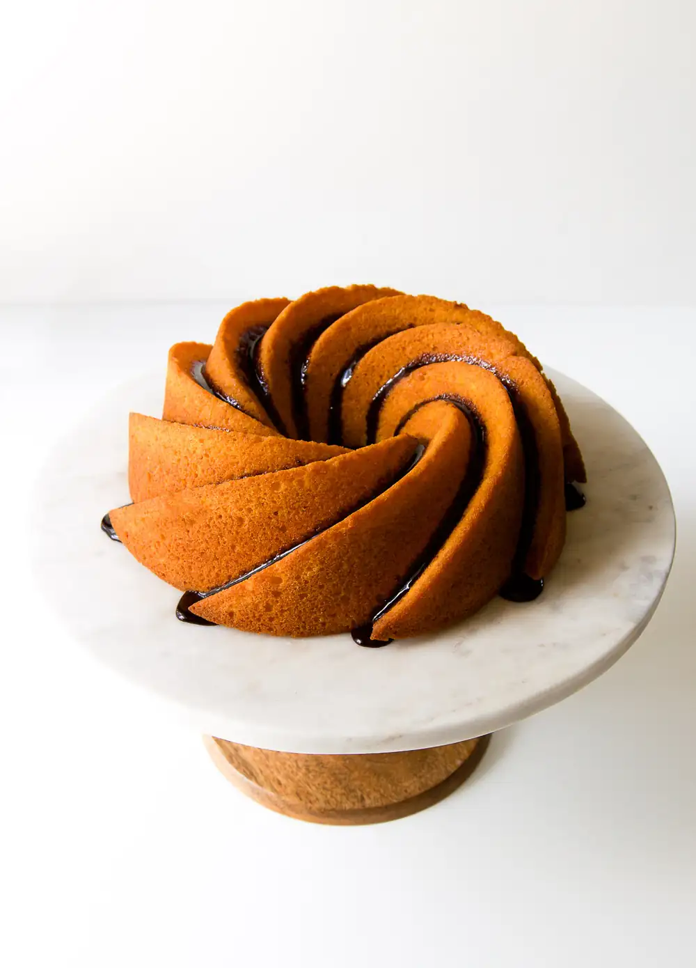 Brazilian Carrot Cake with Chocolate Sauce
